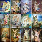 Алмазная 5D картина сделай сам, вышивка крестиком ангела, мамы, полная Алмазная вышивка стразы, мозаика, набор для украшения дома, подарок