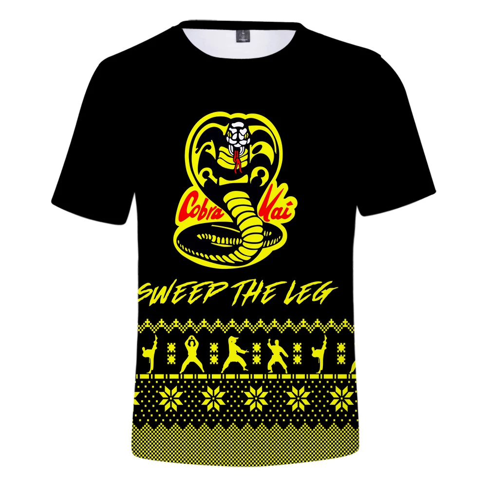 

New Arrival 3D Cobra Kai T-shirt Men Women Tops Fashion Kids t shirts Casual Harajuku Boys Girls Summer Hip Hop Cool t-shirt