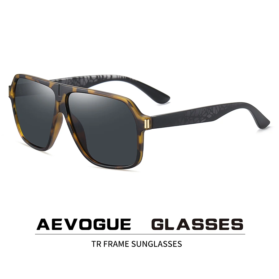 New big frame sunglasses fashion polarized sunglasses outdoor trend black sunglasses for men AE0939