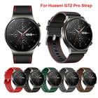 Ремешок кожаный для часов huawei watch gt 2 pro, браслет для samsung gear s3 frontier galaxy watch 3 46 мм 45 мм 22 мм huawei watch gt2 pro