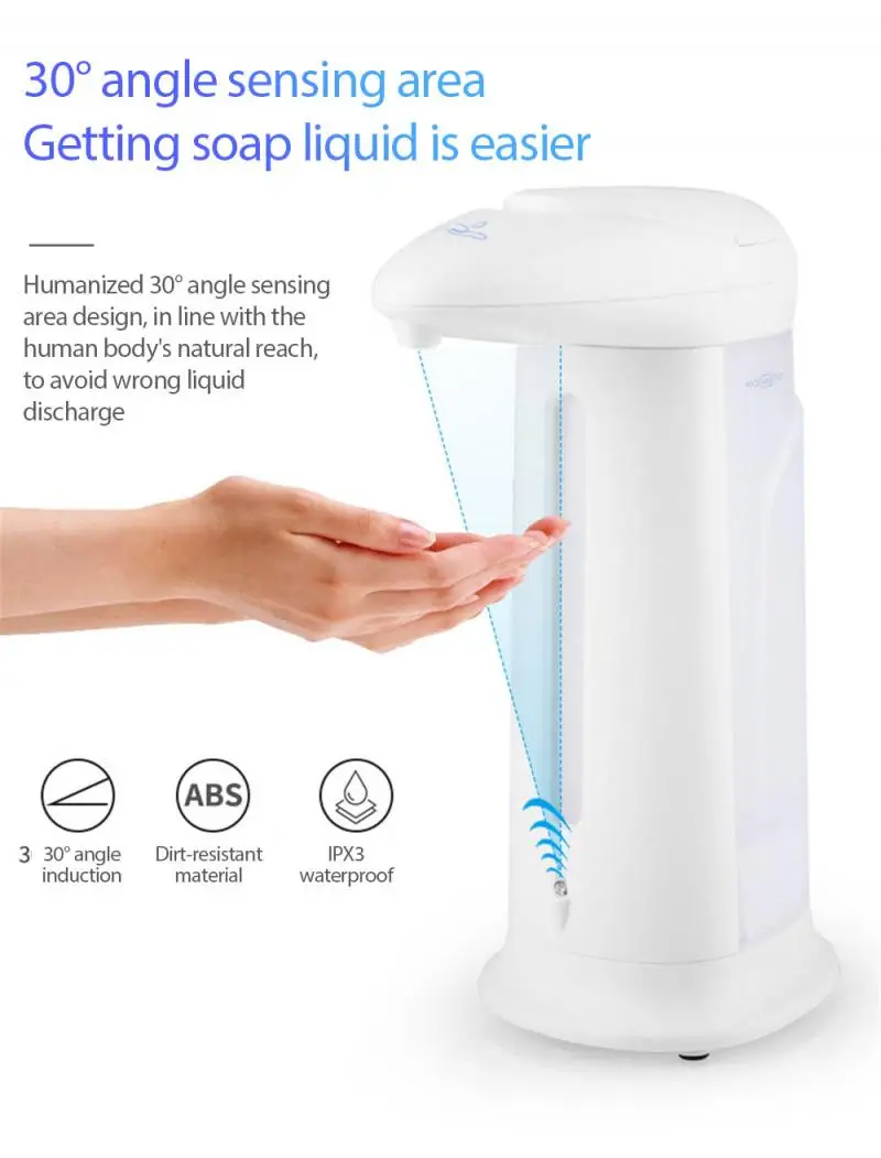 

330ml Auto Induction Foaming Smart Hand Washer Wash Automatic Soap Dispenser Infrared Sensor For Home Office Home Accessories