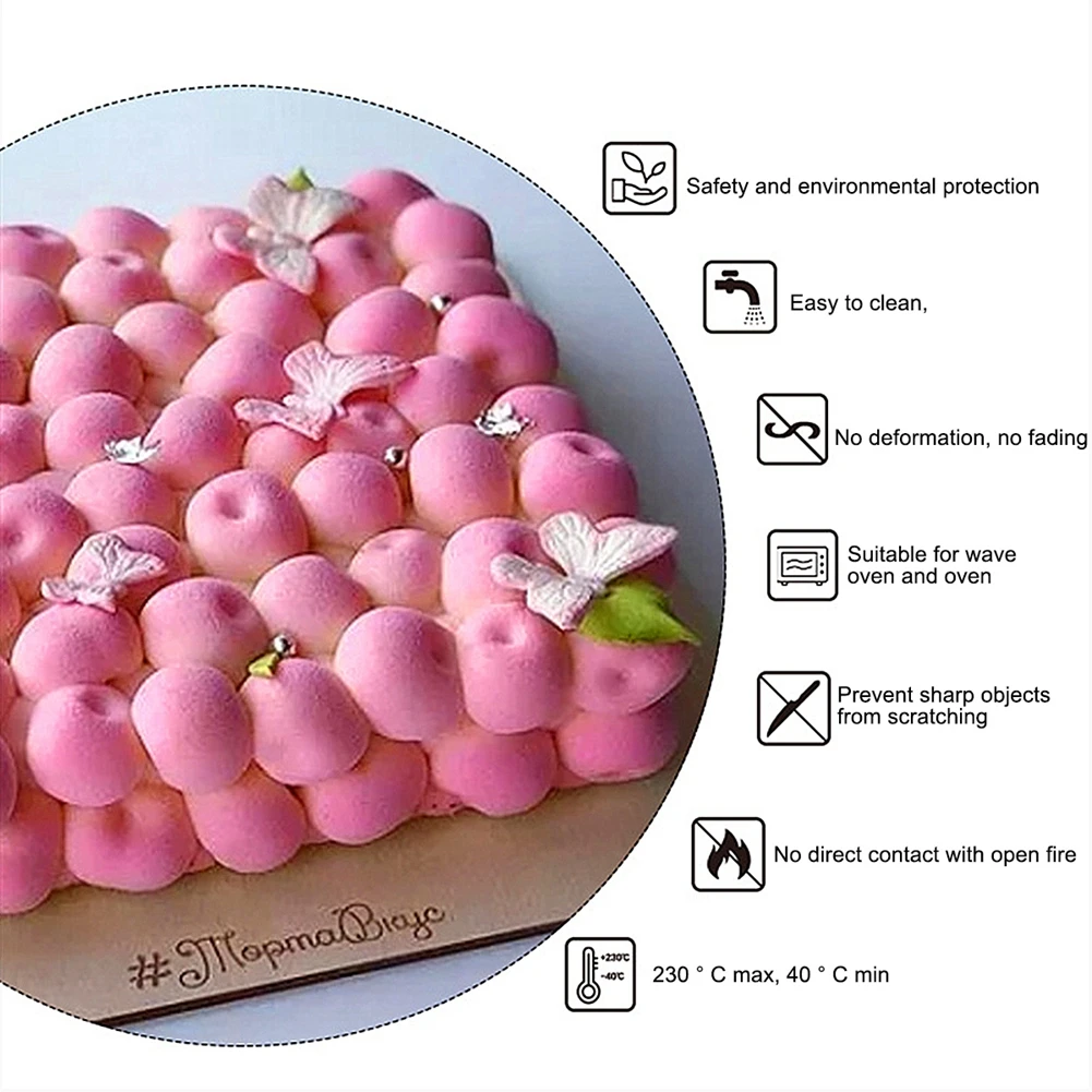 3D силиконовые формы для торта вишня поддон выпечки муссов Шоколад украшения