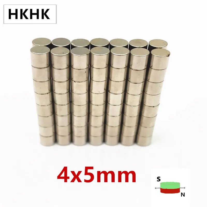 Небольшие Круглые неодимовые Дисковые магниты 100 5000p 4 мм x 5 диаметр 4x5 сильный