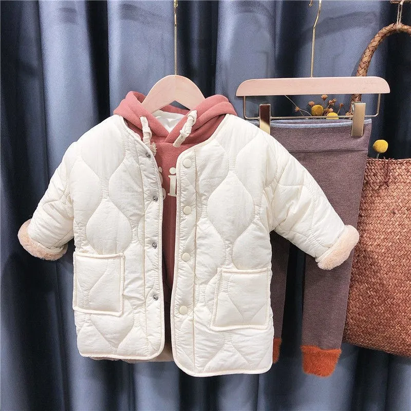 New Children Spring Winter Fur Kids Girl Coat Teenage Thick Outwear Jackets High Quality Warm Fashion Plus Velvet images - 6
