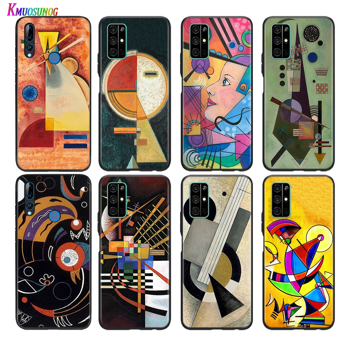 

Soft Black Cover Wassily Kandinsky For Honor 30 30S V30 V20 9N 9S 9A 9C 20S 20E X10 20 7C Lite Pro Plus Phone Case