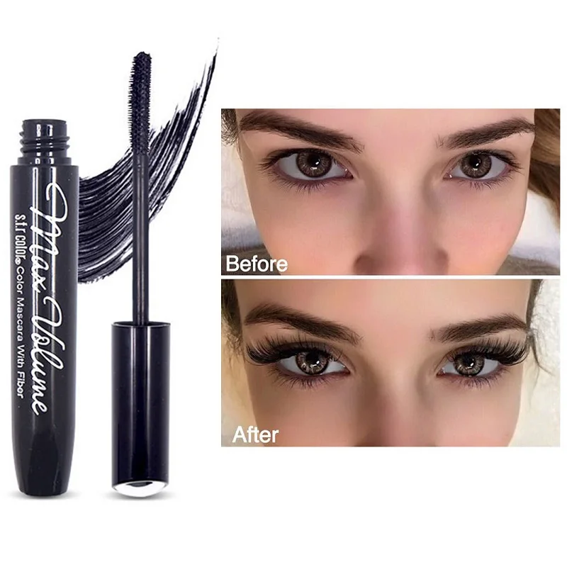 

4D Mascara Long Thick Curling Lengthening Eyelashes Extension Waterproof Rimel Sweatproof Lasting No Smudge Mascara Makeup TSLM2