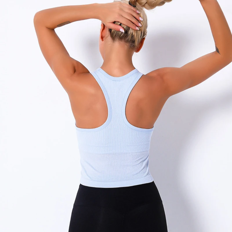 

Wholesale Ladies Sports Vest Running Fitness Leisure Quick Drying Perspiration One Piece Breathable