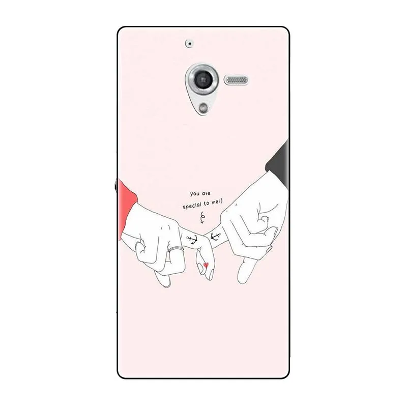 A185 Телефонные чехлы для sony Xperia ZL непосредственный сбыт из L35H C6502 C6503 C6506 5," чехол с принтом(розы); волк милый чехол-крышка с узорами чехол для телефона чехол Fundas Para - Цвет: A185
