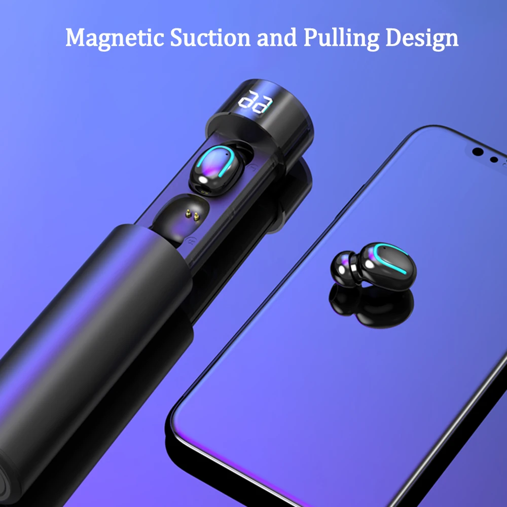 3500 мАч беспроводные наушники блютуз наушники bluetooth TWS V5.0 мини беспроводные Bluetooth наушники для телефона гарнитура спортивные Стерео шумоподавление наушники водонепроницаемые PK Q32 без проводные наушники