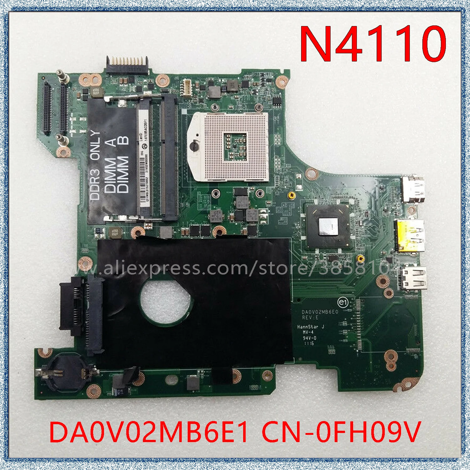 

Материнская плата для ноутбука Dell Inspiron 14R N4110 HM67 CN-0FH09V 0FH09V