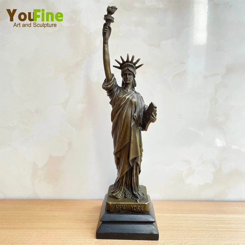 

Large Statue of Liberty Bronze Liberty Statue Famous Sculpture Statuette Modern Art Crafts Home Office Hotel Decration Ornament