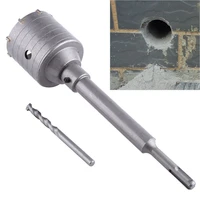 sds plus shank concrete cement stone 65mm wall hole saw drill bit 200mm rod mark