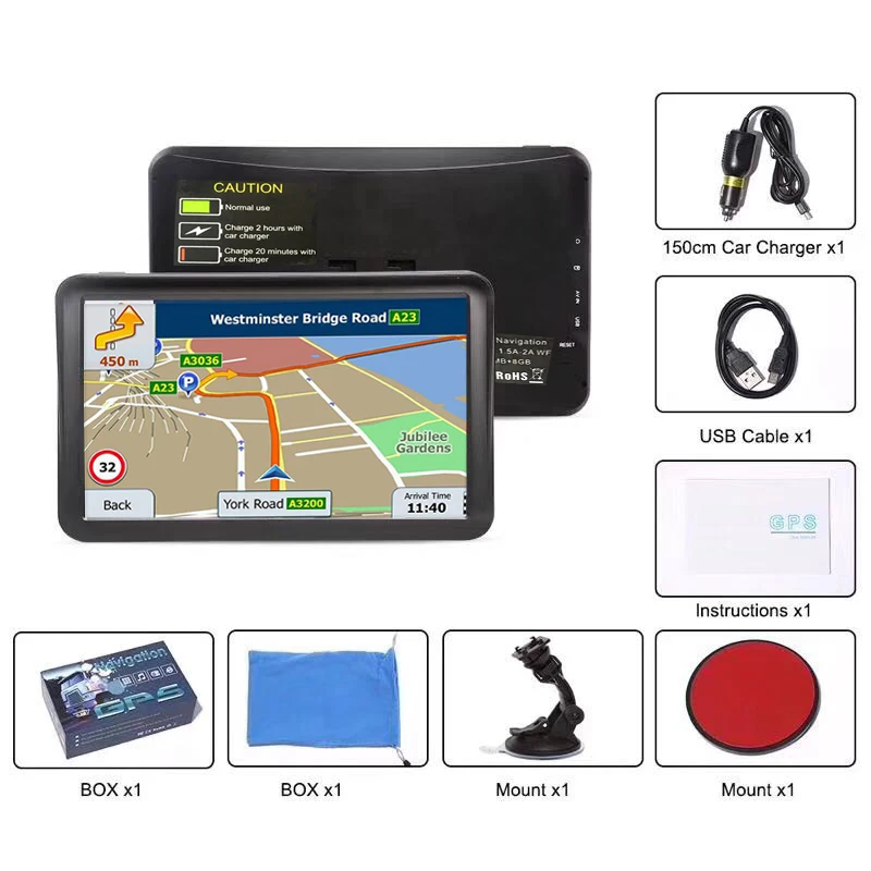 Gps навигационное устройство 9 дюймов HD конденсатор lincoln navigutor256MB Bluetooth спутниковая голосовая навигация Navitel последняя Европа