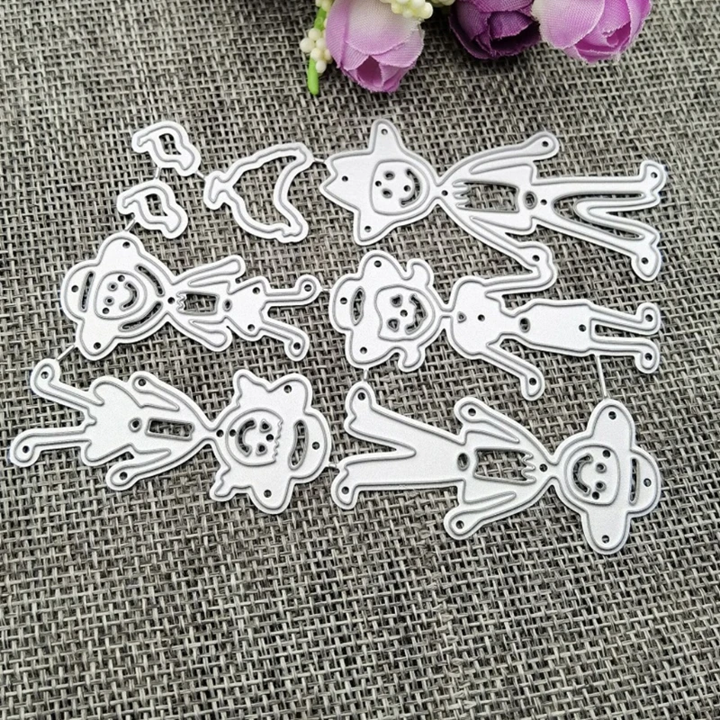 

Family Chicken Metal Cutting Dies Stencils DIY Scrapbooking Album Paper Card Template Mold Embossing Decoration