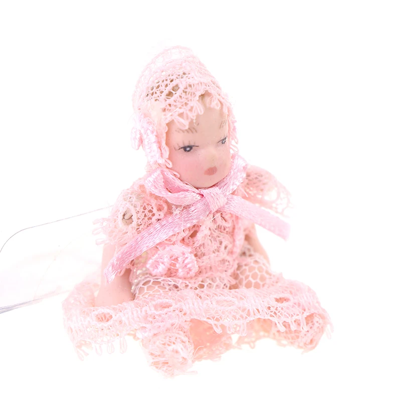 1PC 1:12 Dollhouse Miniature Cute Baby Doll People Model Body Joints Moveable For Decoaration | Игрушки и хобби