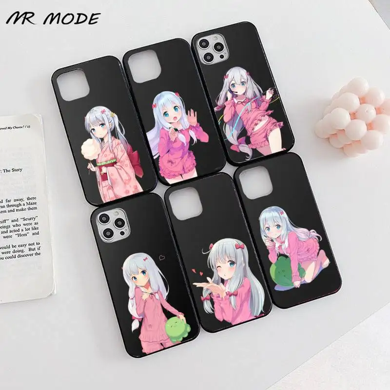 

Izumi Sagiri Japan Anime Phone Case Candy Color for iPhone 6 7 8 11 12 s mini pro X XS XR MAX Plus