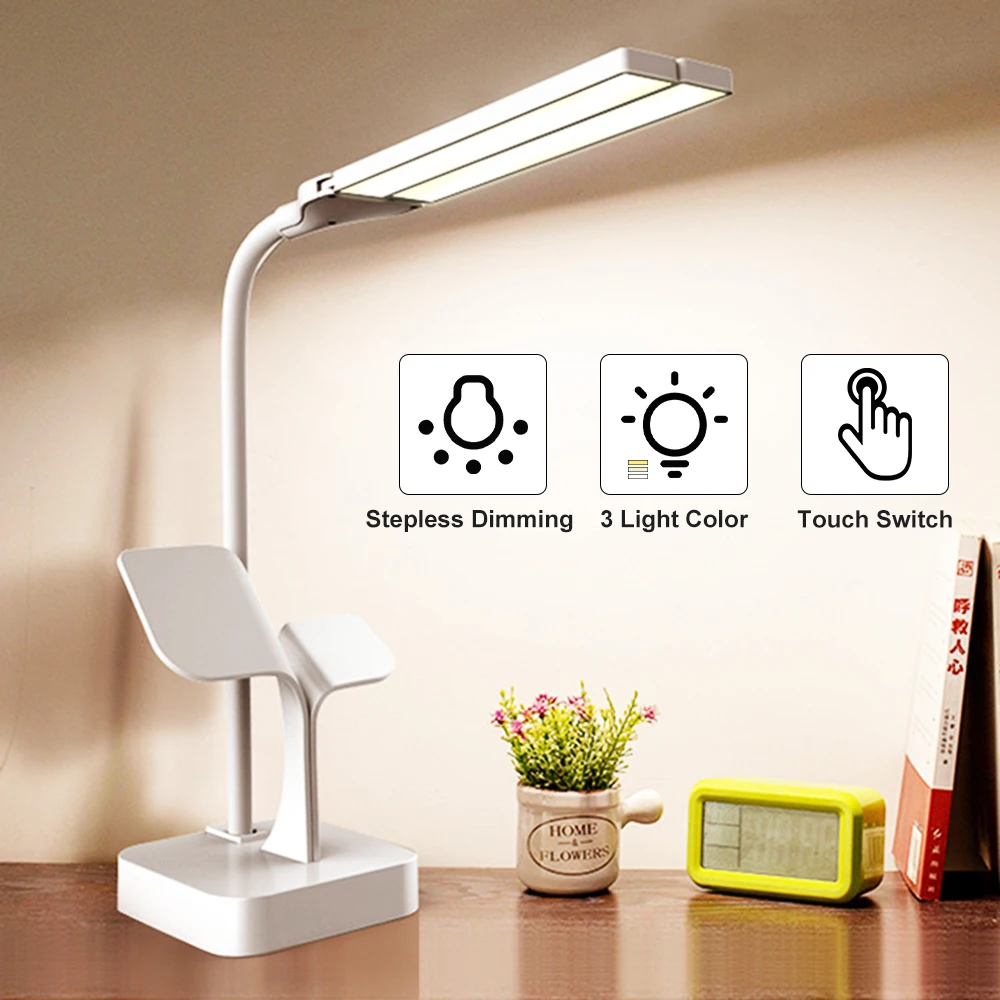 Настольная лампа с двумя светодиодный перезаряжаемая 1200 мАч|Настольные лампы| |