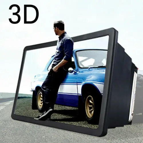 Увеличенный 3D экран телефона увеличенный усилитель увеличительное стекло