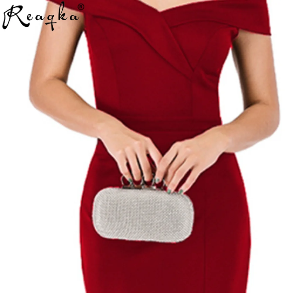 Женское платье с открытыми плечами Reaqka романтичное вечернее в европейском и