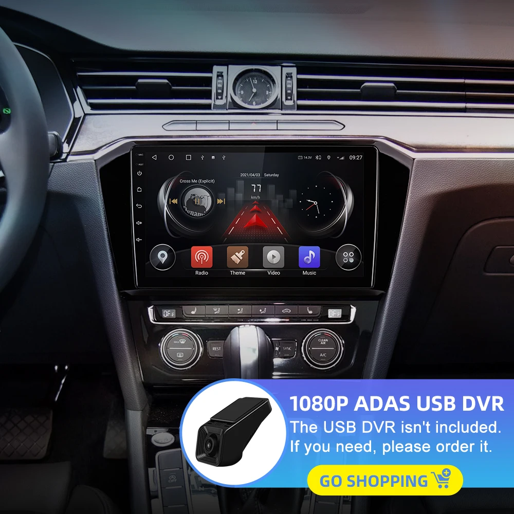 Автомобильный радиоприемник ISUDAR T72 QLED 4G Android для VW/Volkswagen Passat B8 2015- GPS CANBUS Carplay Octa Core