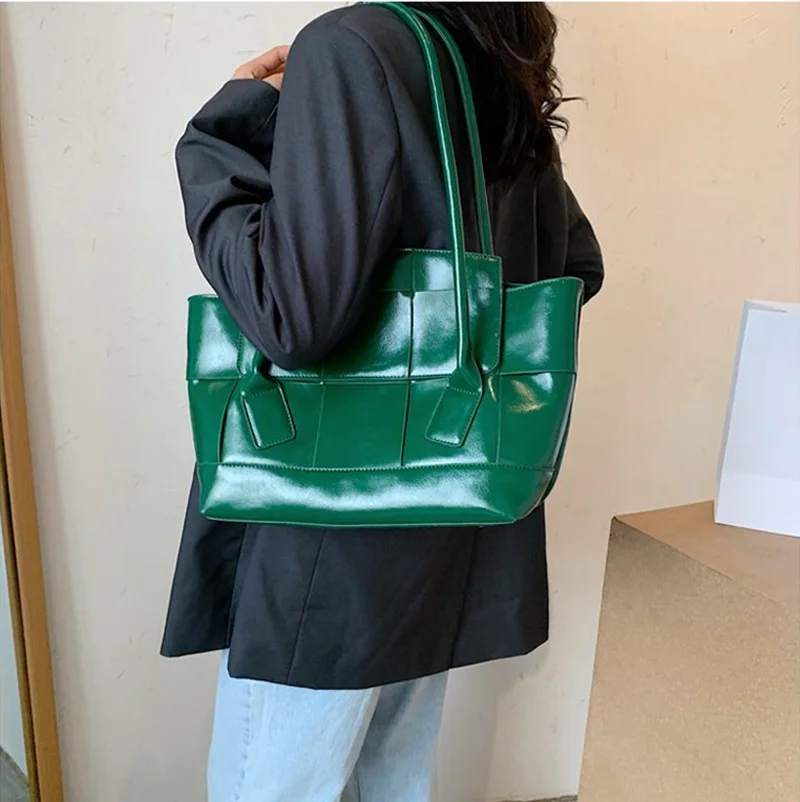 

Designer PU Leather Shoulder Bags For Women 2020 New Women's Bag Trend Elegant Ladies Handbag Tote Bags Luxury Handle Bag Female