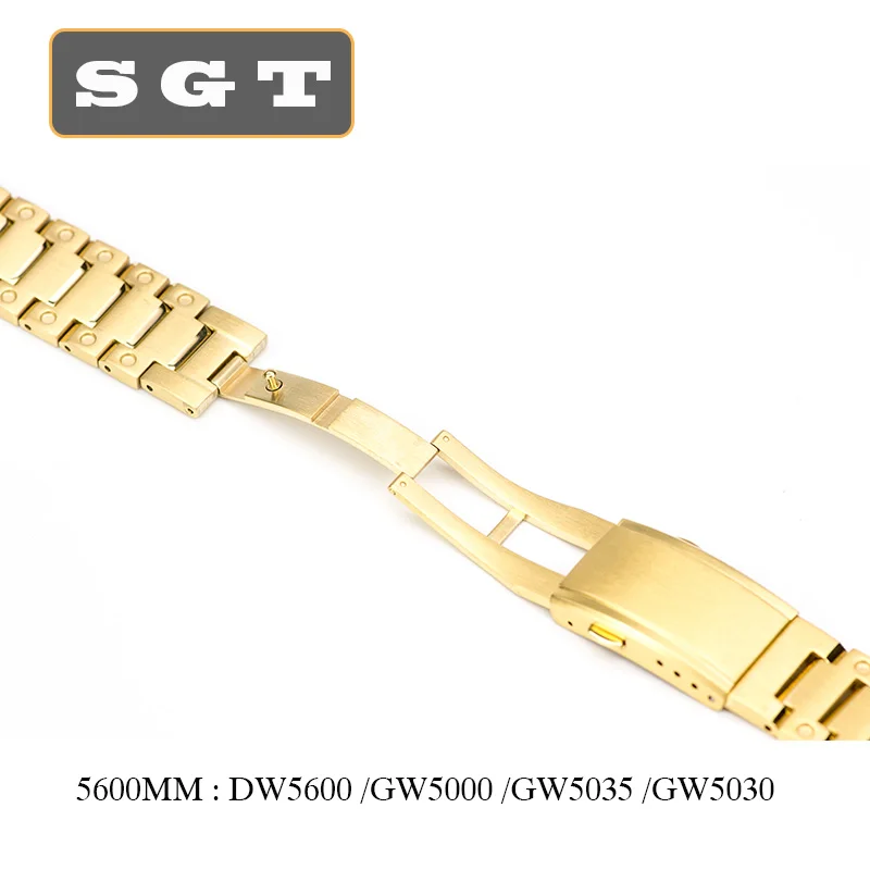 Ремешок для наручных часов из нержавеющей стали GW-M5610 DW5600 GW-5000 DW-5030 G-5600 ремешок для наручных часов и рамка чехол прочный металлический браслет