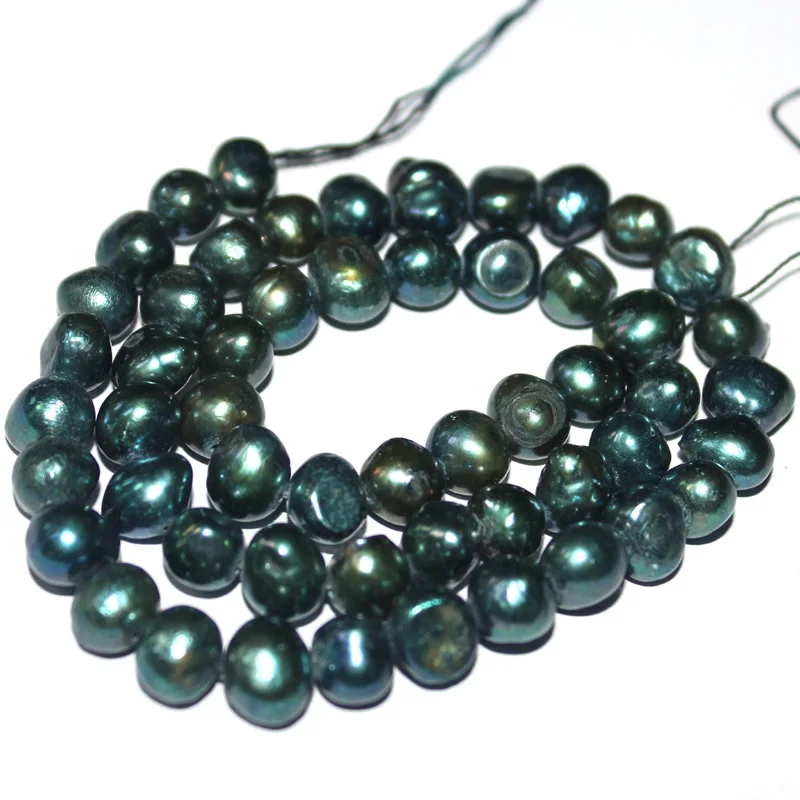 Бесплатная доставка 6 7 мм выберите размер! Барокко картофель форма Бусы из