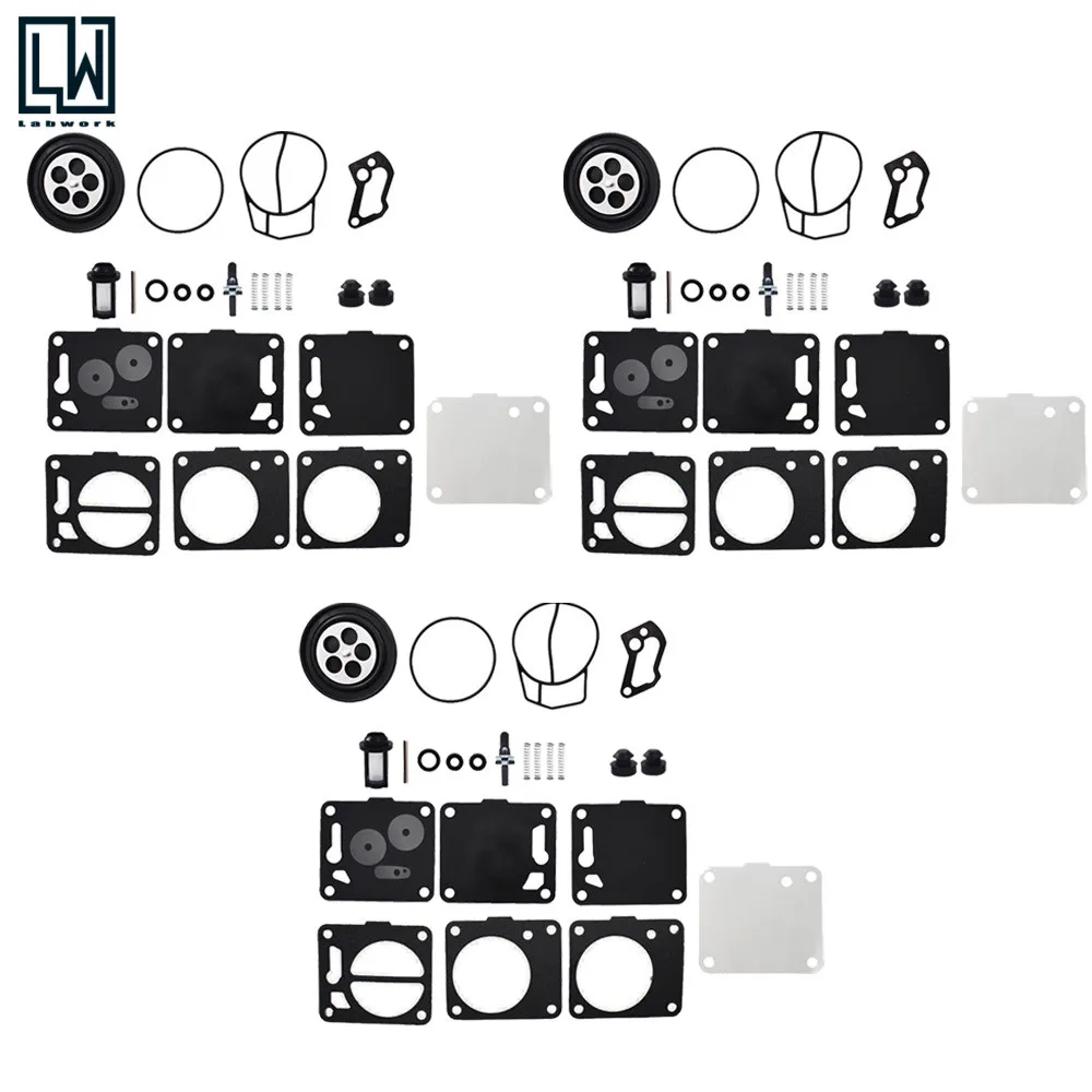 Тройной Carb Rebuild Kit для Yamaha XL XLT 1200 GP1200R GPr1200 Xl1200 XLT1200|Комплекты восстановления