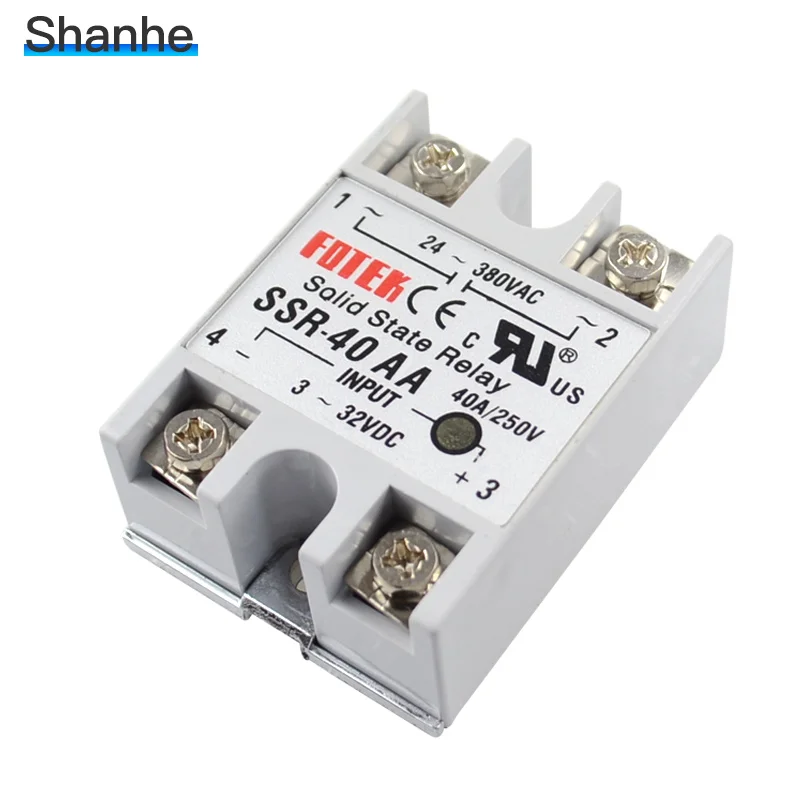 Производитель SSR 40DA 40AA 40DD твердотельное реле 40A одно фазный FOTEK|ssr fotek|solid state relaystate