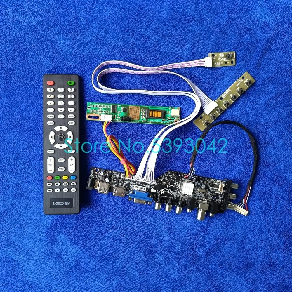 

For LP154WX4 (TL)(C1)/(TL)(C2)/(TL)(C3)/(TL)(C4) DVB-T2 3663 Digital 1280*800 LVDS 30-Pin 1CCFL USB+AV Controller Board Kit