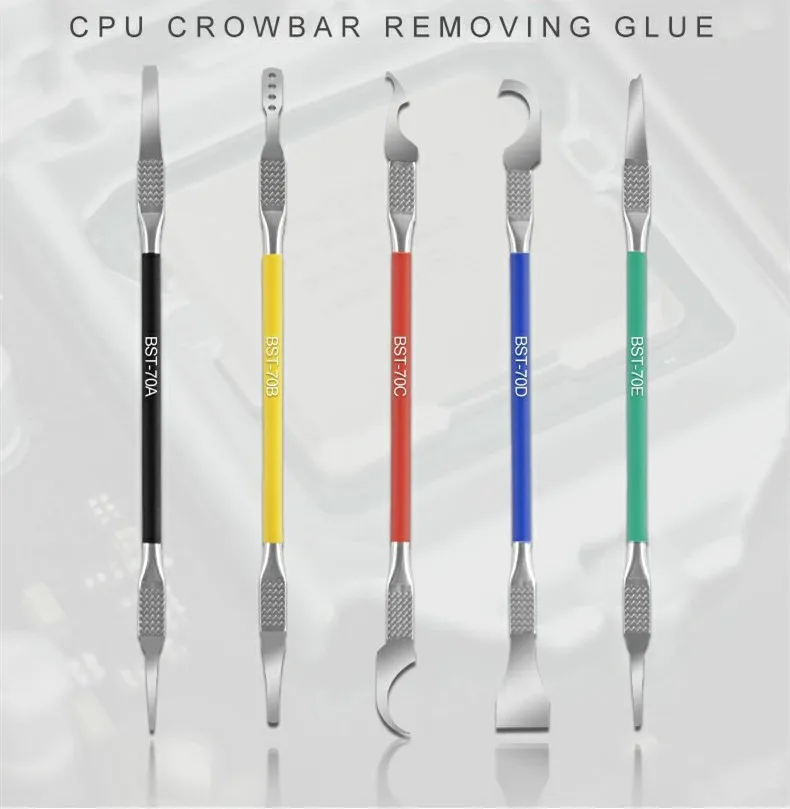 

5 шт Мобильный телефон материнская плата CPU Pry Chip Remove Tool нержавеющая сталь Материнская плата ремонт телефона