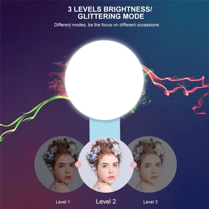 Светильник ная кольцевая лампа для селфи портативная Кольцевая вспышка USB