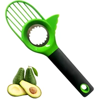 balleenshiny multifunctional stainless steel avocado fruit cutter three in one fruit knife separator and corer kitchen tools