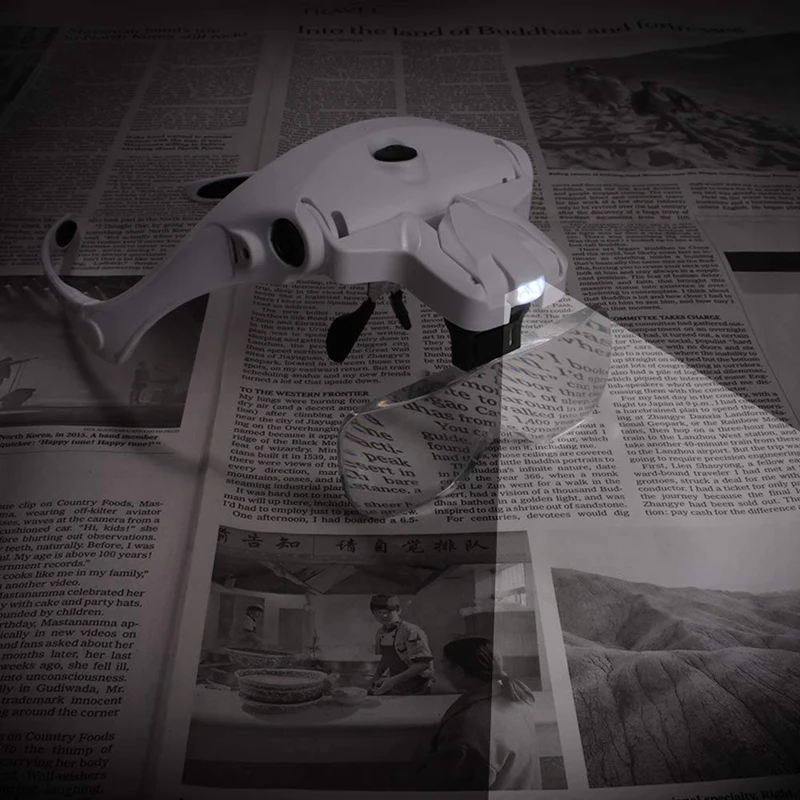 Увеличительное стекло свободные руки лупа с Usb-зарядкой и светодиодсветильник