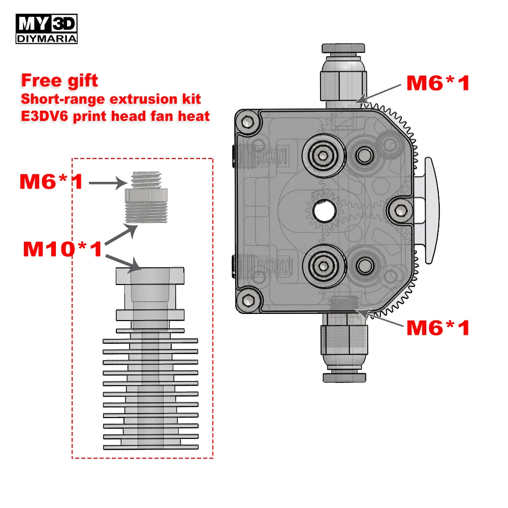 Новый Экструдер с ЧПУ для 3D принтера E3D V6 Hotend J head Bowden монтажный кронштейн 1 75 мм