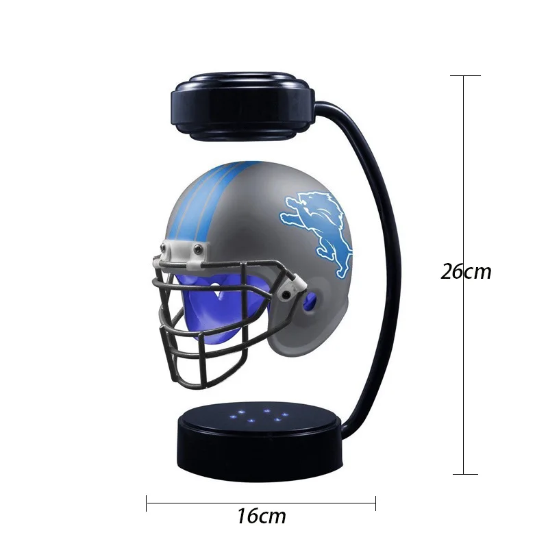 Light Hover Helmets Sports Fan Football Helmets, Creative Collectible Levitating Football Helmetfor Football Fan,for Decoration