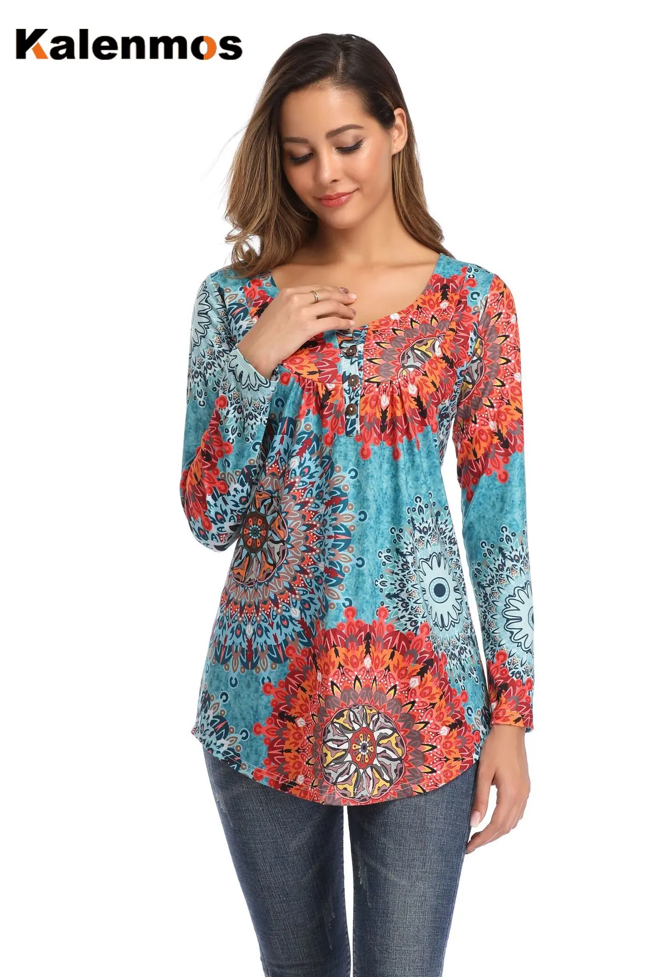 Женские футболки с длинным рукавом и графическим принтом футболка круглым