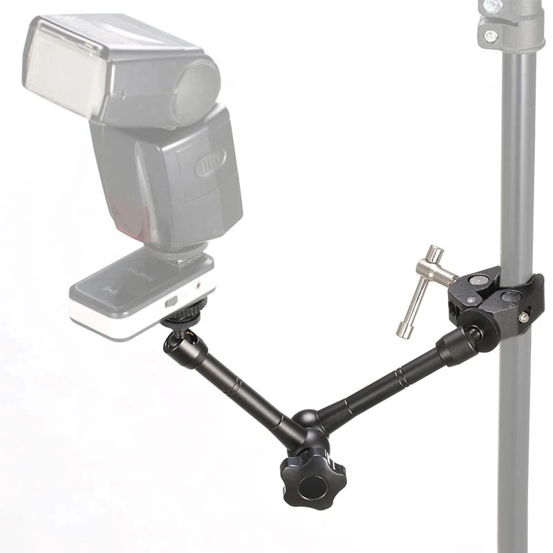 11 Inch Adjustable Friction Articulating Magic Arm + Super Clamp for DSLR LCD Monitor LED Flash Light Camera Accessories | Электроника