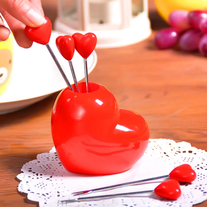 Горячая Распродажа качественная столовая посуда наборы милое любящее сердце из