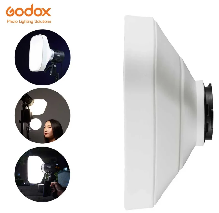 Фото Godox ML-CD15 ML-CS162 Комплект диффузионных куполов из силикагеля для ML30 MLBI ML60 BI V1 V1pro V100 V860III-S TT685S AD300PRO AD400PRO №4