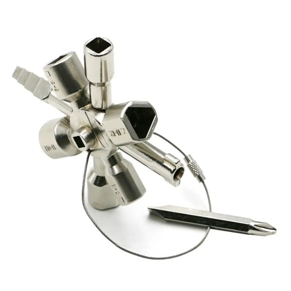 Многофункциональный Электрический шкафчик для управления 10 в 1 треугольный ключ