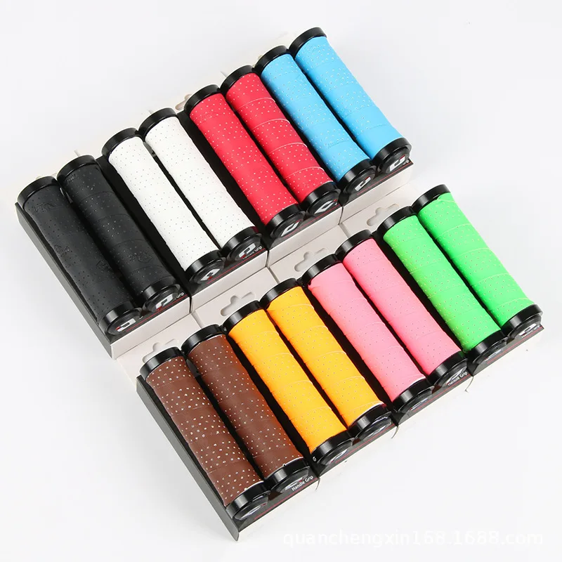

Cross-Border Hot Selling American ODI Mountain Bicycle Handle Grip Wrapped Bar Tape Handle Set Bilateral Lock Retro Handle Set