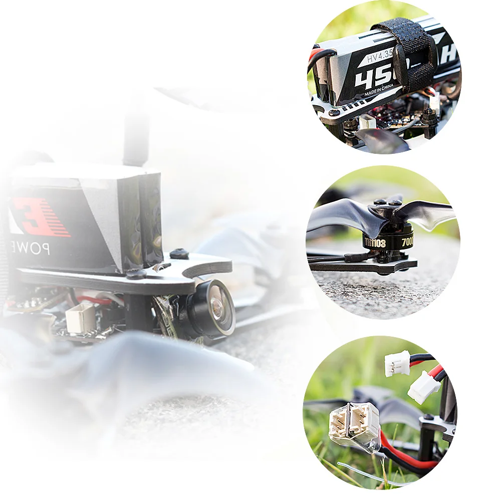 Бесщеточный гоночный Дрон EMAX FPV Радиоуправляемый квадрокоптер с аэрокосмическим