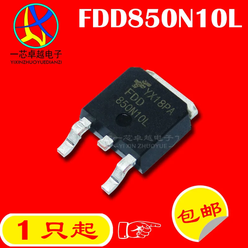 10 шт. FDD850N10L 850N10L 15.7A/100V N TO 252|Производительность чипов| |