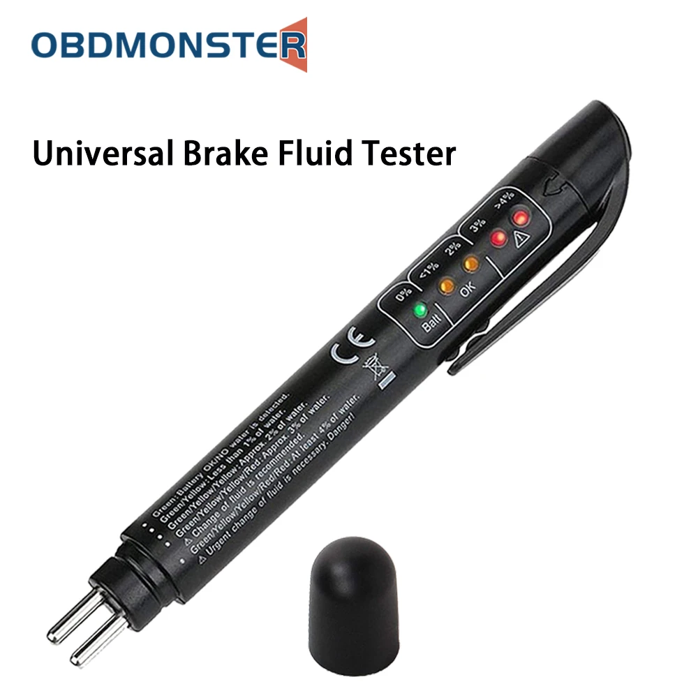 Фото - Universal Brake Fluid Tester Accurate Oil Quality Check Pen Car Diagnostic Tools Fit for DOT 4.0 DOT 5.1 Oil Quality Testing car high quality brake fluid 1l for general purpose models can use dot 4 for fast braking