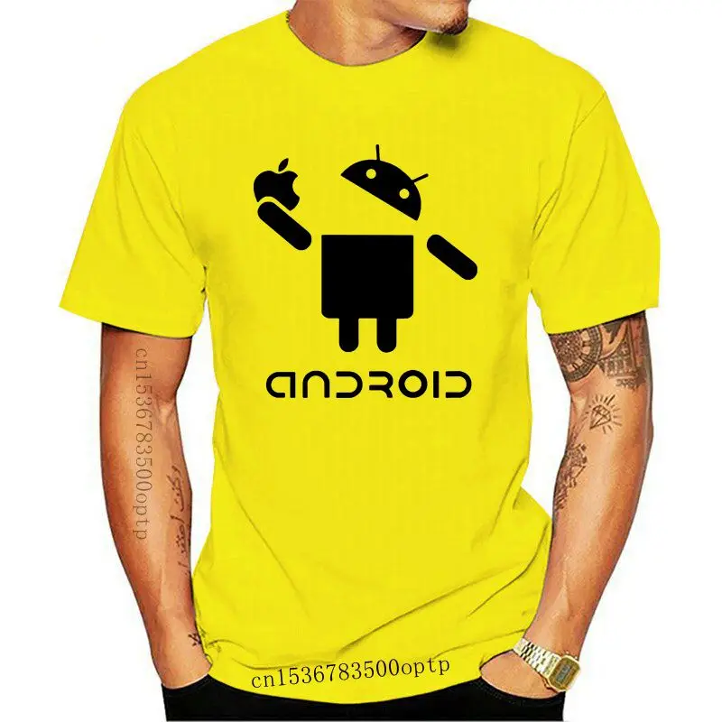 

Android Creative Men T-Shirt Shirts Funny Classic Tshirt Cool Cotton Tops Tees Brand New Swag T Shirts