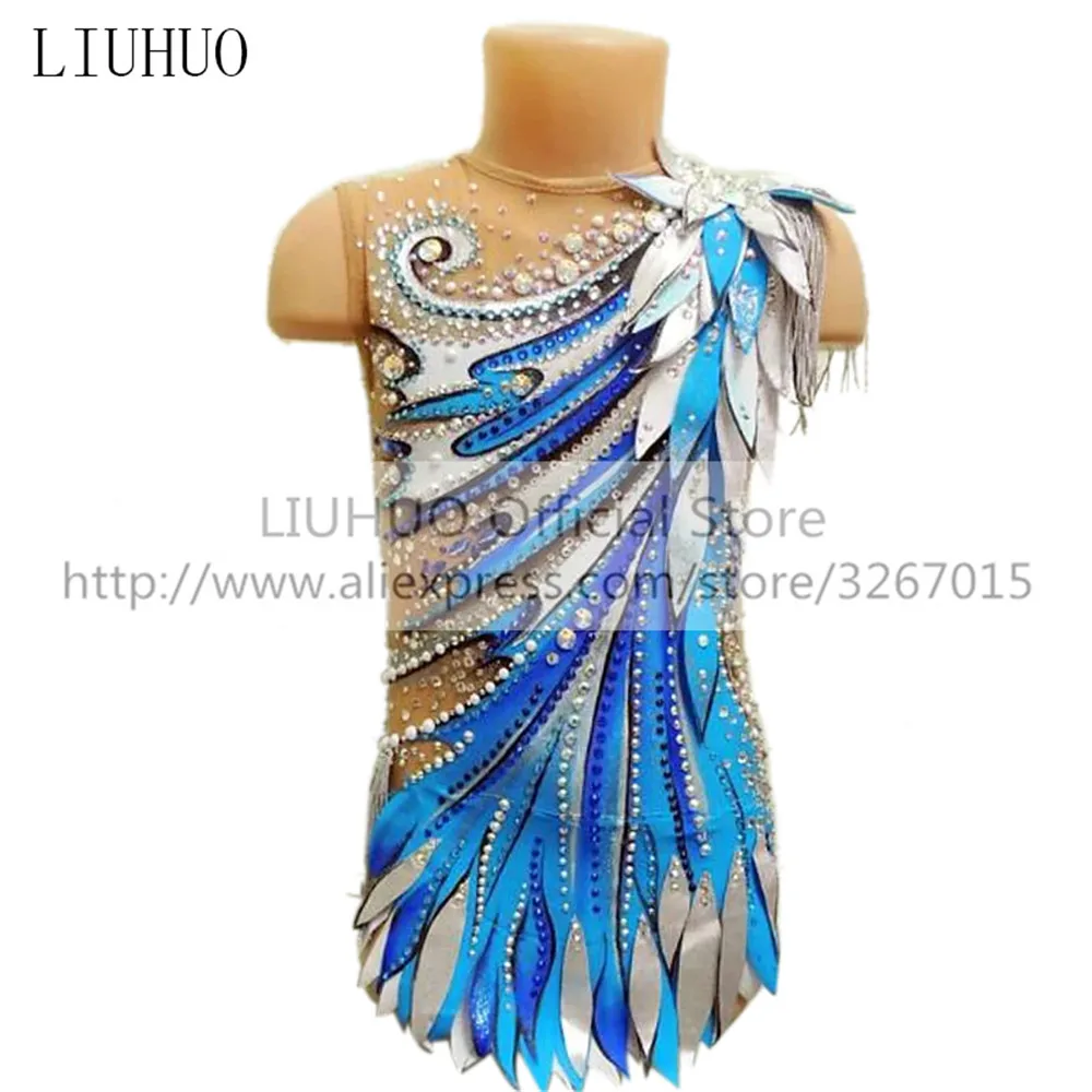 

Трико LIUHUO женское без рукавов для занятий художественной гимнастикой и соревнований по фигурному катанию