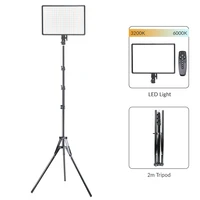 led panel light with tripod stand remote control video lights for photo studio photographic lighting dimmable led panel lighting