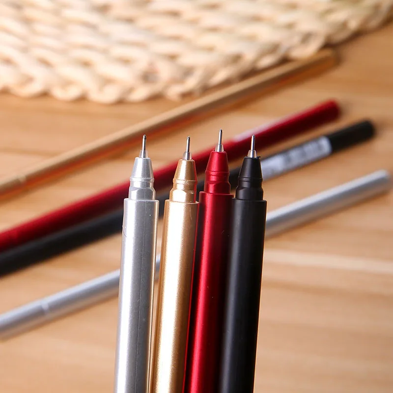 

One Piece Original Metal Sign Pen Switzerland Refill Ink Pen Blue/black/red For Office Smooth Supplies Pen Ballpoint Water- G8J7