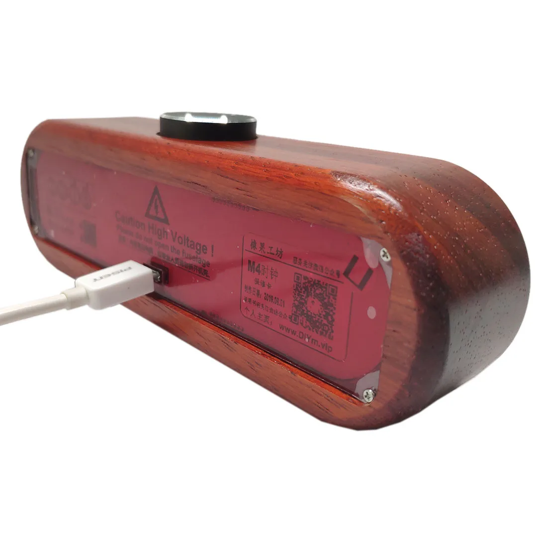 Новое поступление 1 шт в 4 деревянные светящиеся трубки часы цифровой будильник с